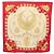 Hermès HERMES Carre 90 Scarf Silk Red Beige  LES CAVALIERS D'OR - vista 15