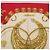 Hermès HERMES Carre 90 Scarf Silk Red Beige  LES CAVALIERS D'OR - vista 3