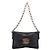 PRADA Chain Shoulder Bag Leather Black Silver - vista 13