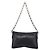 PRADA Chain Shoulder Bag Leather Black Silver - vista 2