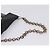 PRADA Chain Shoulder Bag Leather Black Silver - vista 8