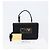 PRADA Hand Bag Satin Black Gold Tone - vista 12