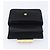 PRADA Hand Bag Satin Black Gold Tone - vista 19