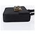 PRADA Hand Bag Satin Black Gold Tone - vista 3