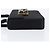PRADA Hand Bag Satin Black Gold Tone - vista 4