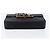 PRADA Hand Bag Satin Black Gold Tone - vista 5