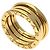Bulgari Anello Bvlgari B-zero1 a 2 bande in oro giallo 18K