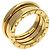 Bulgari Anello Bvlgari B-zero1 a 2 bande in oro giallo 18K - vista 2