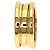 Bulgari Anello Bvlgari B-zero1 a 2 bande in oro giallo 18K - vista 3