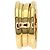 Bulgari Anello Bvlgari B-zero1 a 2 bande in oro giallo 18K - vista 6