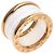 Bulgari Anello Bvlgari B-zero1 a 4 fasce in ceramica bianca e oro rosa - vista 2