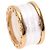 Bulgari Anello Bvlgari B-zero1 a 4 fasce in ceramica bianca e oro rosa - vista 7