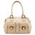 Marc Jacobs  mala de couro bege com bolso duplo e alça de mão