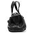 Gucci Borsa Bowling 2002 in pelle nera con chiusura in legno - vista 2
