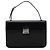 Prada Borsa con manico B7097 Black Tessuto Vitello Top Handle Bag