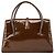 Miu Miu Borsa a mano in pelle verniciata marrone - vista 3