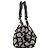 Coach 13441 Borsa Tote Signature Kiss-Lock Grey Black - vista 2