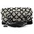 Coach 13441 Borsa Tote Signature Kiss-Lock Grey Black - vista 4