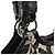 Coach 13441 Borsa Tote Signature Kiss-Lock Grey Black - vista 7