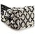 Coach 13441 Borsa Tote Signature Kiss-Lock Grey Black - vista 8