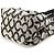Coach 13441 Borsa Tote Signature Kiss-Lock Grey Black - vista 9