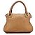 Chloé Borsa a tracolla Marcie in pelle marrone chiaro - vista 3
