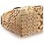 Coach Borsa Hobo Patchwork Signature Beige Brown - vista 8