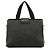 Prada Borsa Tote Padlock in lana e pelle grigio e nero Fall 1999 - vista 3