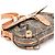 Céline Borsa a tracolla Triomphe Canvas Grigia - vista 9