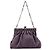 Gucci 001 4247 Borsa a spalla clutch in lino arricciato viola