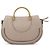 Chloé Bolsa 2-Way em couro bege com alça dourada - vista 3