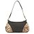 Prada Borsa hobo in finta pitone verde e gialla - vista 3