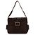 Dolce & Gabbana Borsa a tracolla con patta in camoscio marrone