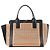 Chloé Borsa tote in pelle traforata rosa tenue e nero - vista 3