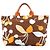 Miu Miu Braune Canvas-Blumentasche