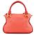 Chloé Borsa Marcie 2-Way in pelle Hot Pink - vista 3