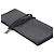 Yves Saint Laurent Grande pochette in raso nero con cristalli e strass - vista 6