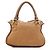 Chloé Borsa a tracolla Marcie in pelle marrone chiaro - vista 3