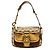 Coach Borsa a tracolla Soho in pelle beige e oro