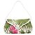 Céline Borsa a tracolla in tela con stampa ibisco bianco 2004