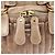 Chloé Borsa Tote Bay in pelle beige - vista 7