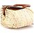 Chloé Borsa Cesto Marcie in Raphia Beige Brown - vista 8
