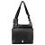 Prada Bolsa de ombro em couro preto com fivela Fall 1999