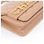Chanel Borsa in pelle d'agnello matelassé beige con logo e catena - vista 8