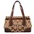 Coach 11620 Borsa Tote Signature Turnlock Beige Tan - vista 3