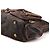 Marc by Marc Jacobs Borsa 2-Way in pelle marrone con tasche multiple - vista 9