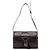 Yves Saint Laurent Borsa a tracolla con patta in pelle marrone