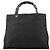 Gucci 002 1010 Black GG Bamboo Tote Bag