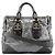 Marc Jacobs Borsa 2-Way in pelle grigia con logo impresso