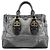 Marc Jacobs Borsa 2-Way in pelle grigia con logo impresso - vista 3